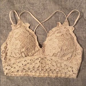 Free People style lace bralette